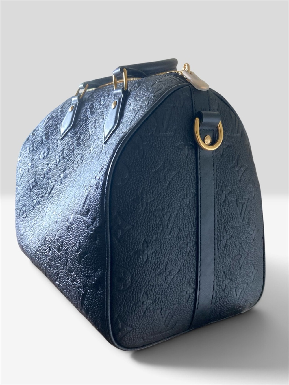 Black logo soft speedy monogram bag - Picture 7 of 16